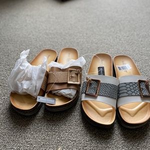 NWT Henry Ferrera Bumblebee Summer Slides